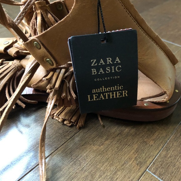 Zara basic gladiator leather sandals - Picture 6 of 7